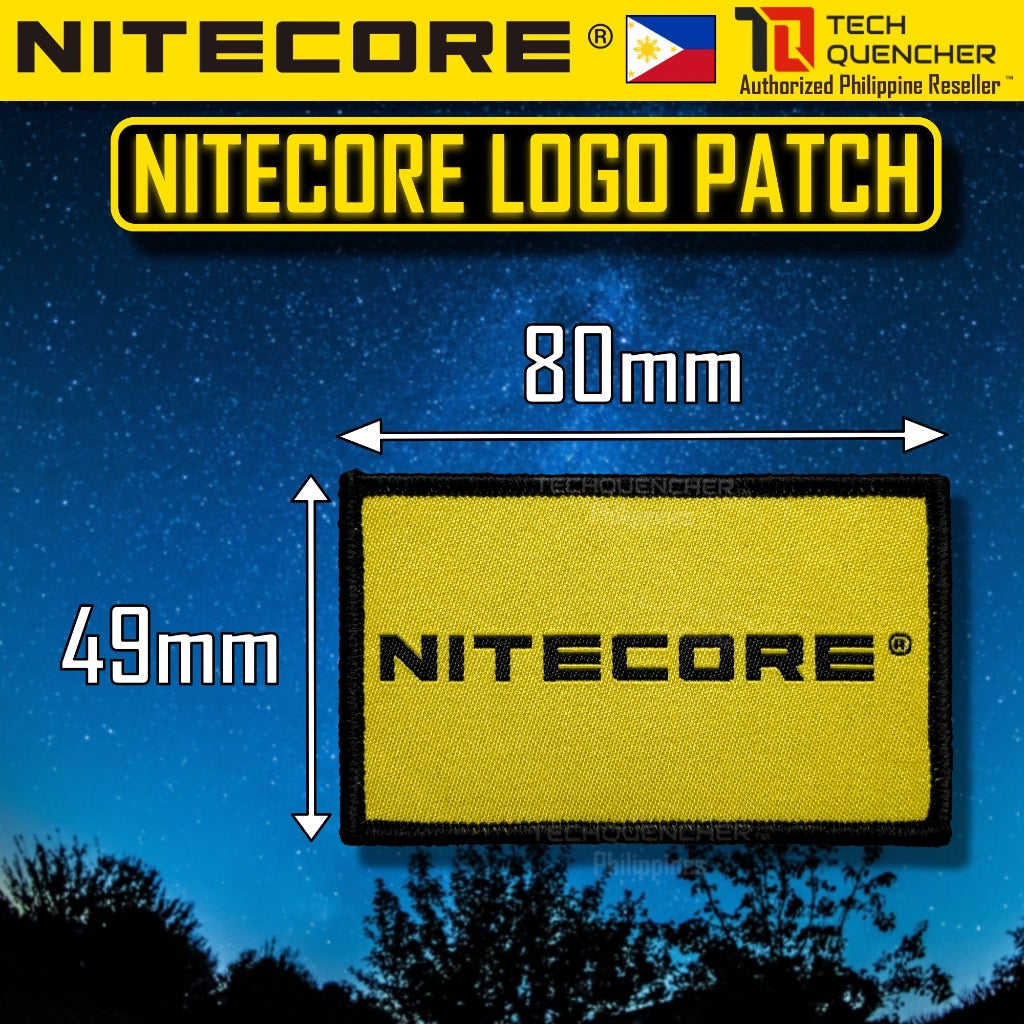 Nitecore Velcro Patch - Morale Patch - Embroidered Badge - For Bag Backpack Caps Vest Slingbag