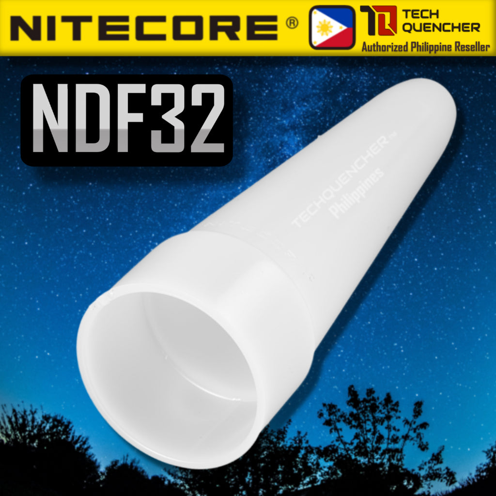 Nitecore NDF25 - NDF32 - NDF34 - NDF40 Flashlight White Diffuser - Cone Wand Attachment