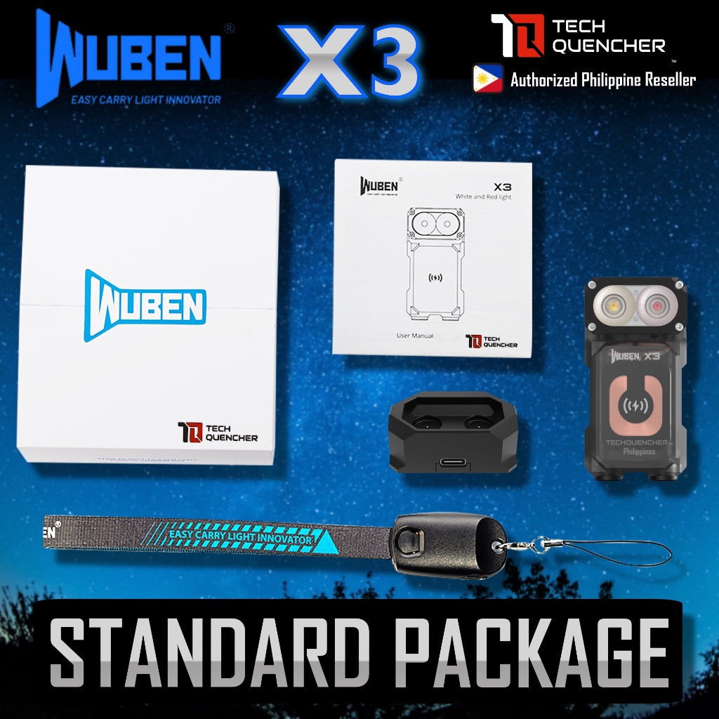 Wuben X3 Flashlight - 700 Lumens -Rotating Head - Wireless Charging - Magnetic Base - Mini EDC