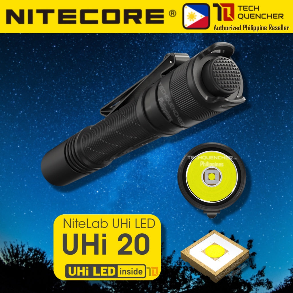 Nitecore MT2A Pro Flashlight - 1000 Lumens - 2x AA Battery - 255m - USB-C Rechargeable Battery- IP68