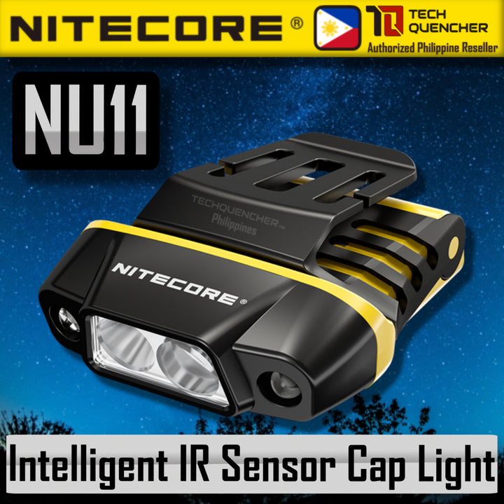 Nitecore NU11 Cap Light - Clip On - Intelligent IR Sensor - 150 Lumens - USB-C Rechargeable