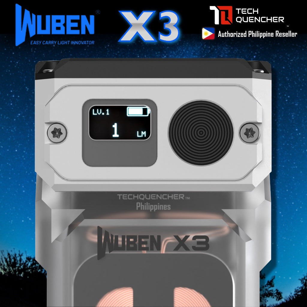 Wuben X3 Flashlight - 700 Lumens -Rotating Head - Wireless Charging - Magnetic Base - Mini EDC