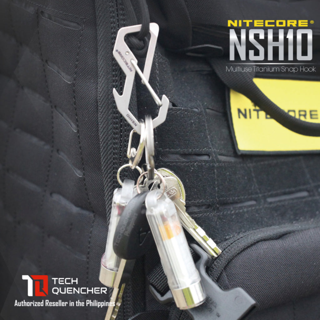 Nitecore NSH10 Titanium Carabiner Snap Hook Multi-Tool