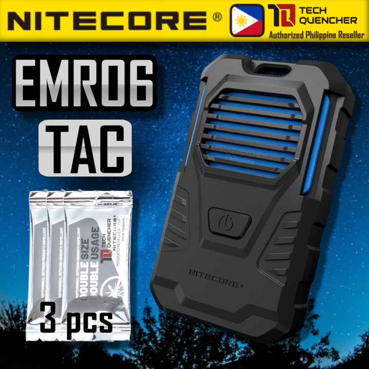 Nitecore EMR06 TAC - Portable Electronic Multipurpose Repeller - 1800mAh Battery- USB-C Input - 98g