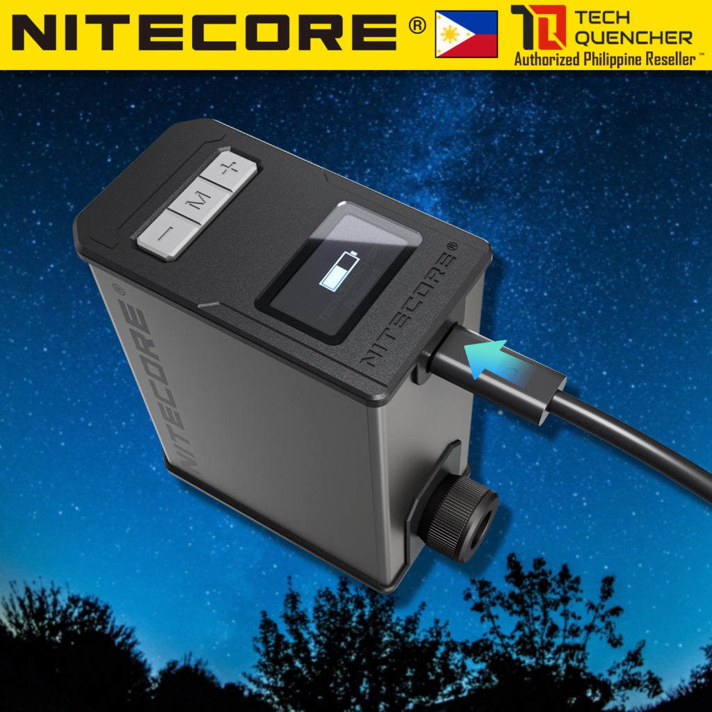 Nitecore EPB10 Air Pump - Tire Gauge - Electric Bike Pump - 144PSI - OLED Screen - USB-C Charging