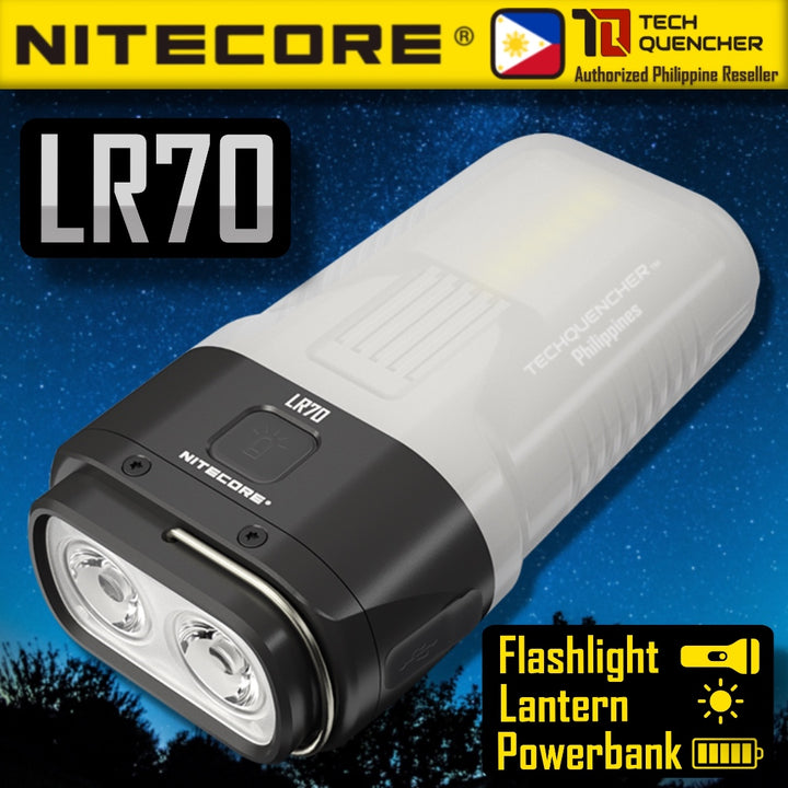 Nitecore LR70 Lantern - Flashlight - Powerbank- 3000 Lumens - 10000mah USB-C Rechargeable Battery