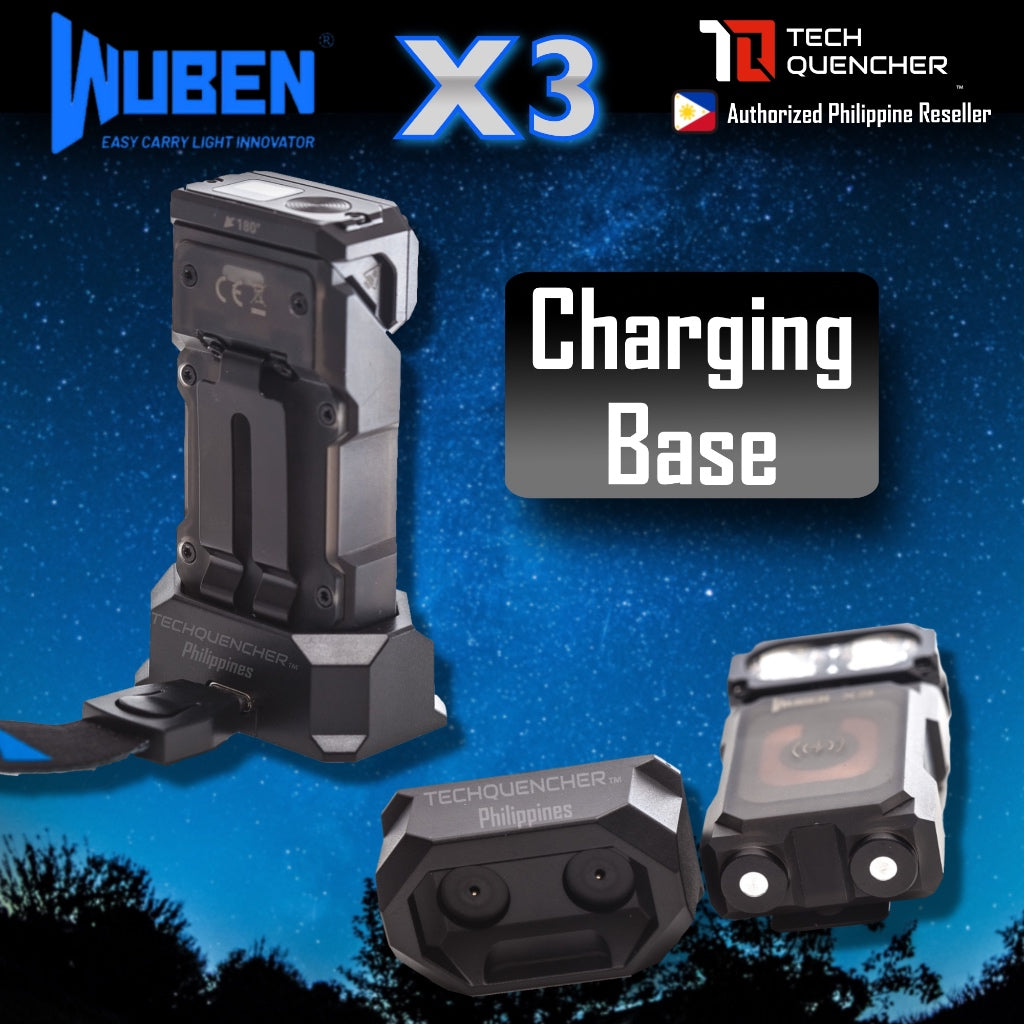 Wuben X3 Flashlight - 700 Lumens -Rotating Head - Wireless Charging - Magnetic Base - Mini EDC