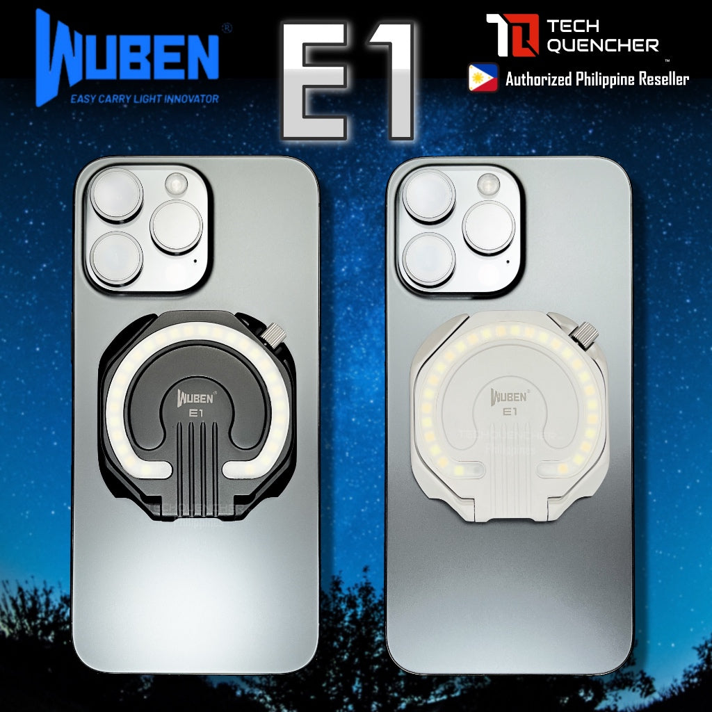 Wuben E1 Magnesium Flashlight - 300 Lumens - Magsafe Compatible - 3 Color Temperature - USB C - EDC