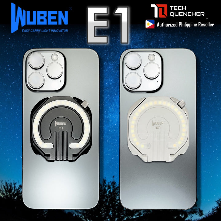 Wuben E1 Magnesium Flashlight - 300 Lumens - Magsafe Compatible - 3 Color Temperature - USB C - EDC