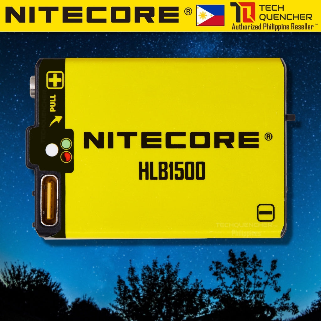 Nitecore HLB1500 Battery - 1500mAh for UT27 - Bubble - HA13  - USB-C Rechargeable - Light Indicator