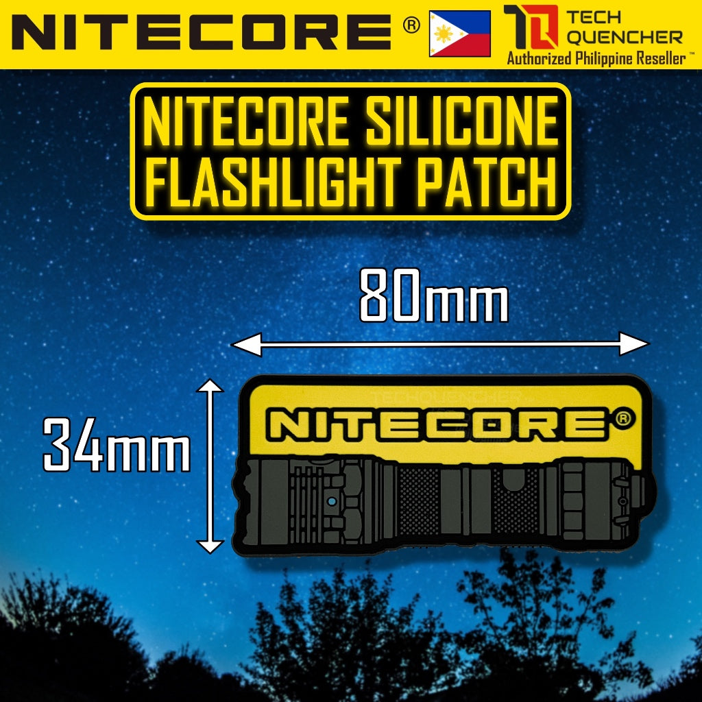 Nitecore Velcro Patch - Morale Patch - Embroidered Badge - For Bag Backpack Caps Vest Slingbag