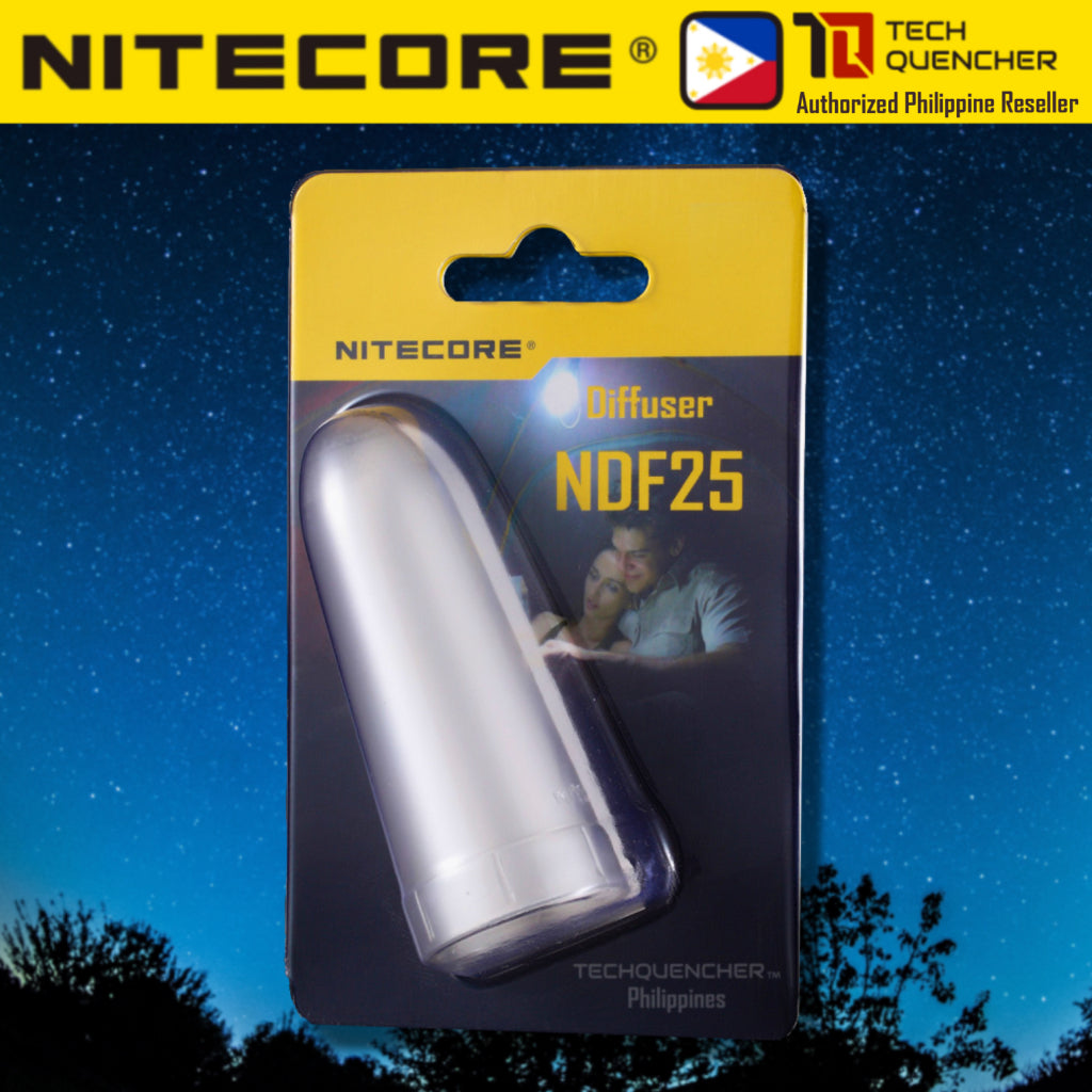 Nitecore NDF25 - NDF32 - NDF34 - NDF40 Flashlight White Diffuser - Cone Wand Attachment