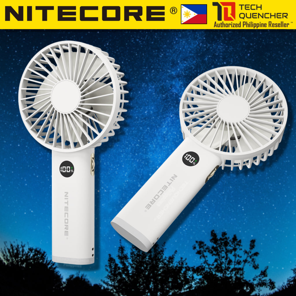 Nitecore NEF03 Portable Handheld Fan - OLED Screen - Night Light- 3600mAh Battery - Stepless Control