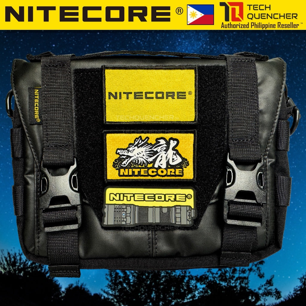 Nitecore Velcro Patch - Morale Patch - Embroidered Badge - For Bag Backpack Caps Vest Slingbag