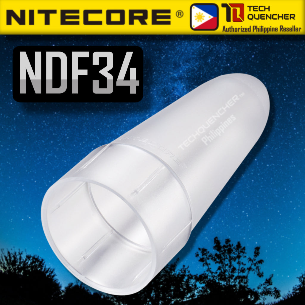 Nitecore NDF25 - NDF32 - NDF34 - NDF40 Flashlight White Diffuser - Cone Wand Attachment