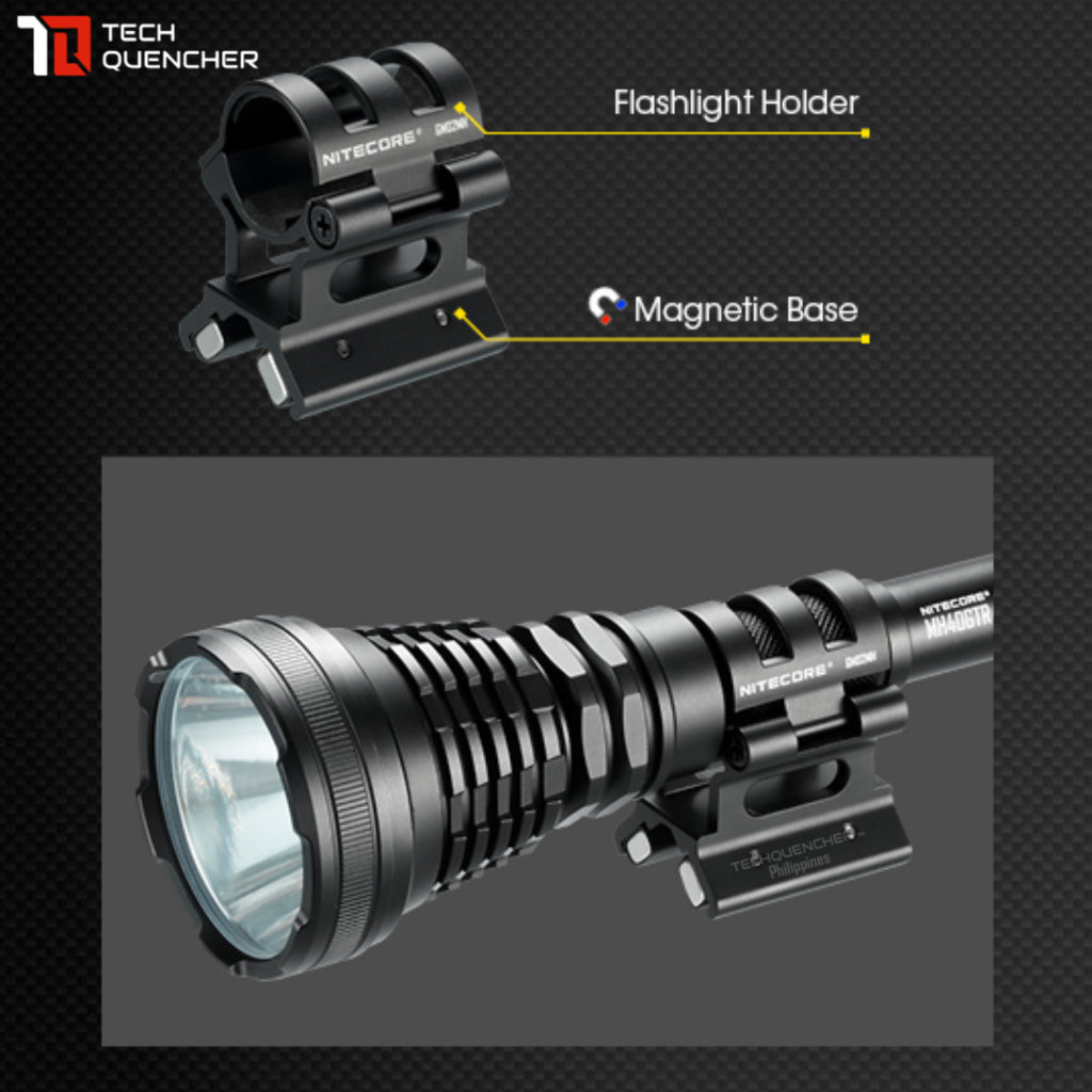 Nitecore GM02MH Flashlight Holder - Magnetic Mount System - Supports 1 inch ( 25.4mm ) Diameter