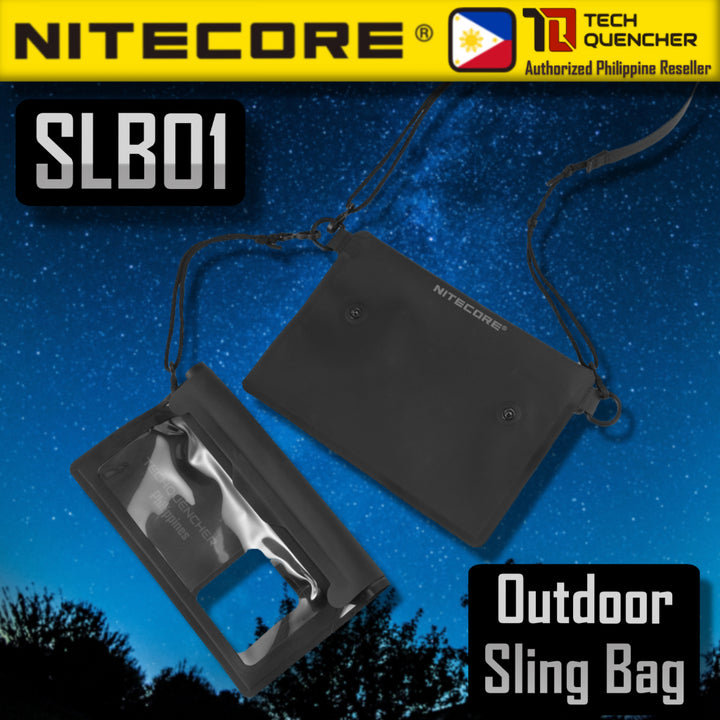 Nitecore SLB01 Outdoor Sling Bag - 1L - Triple Seal Waterproof - Clear Window - Water Resist Zipper