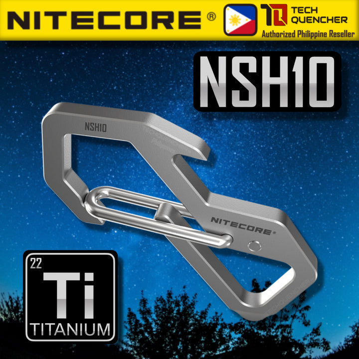 Nitecore NSH10 Titanium Carabiner Snap Hook Multi-Tool