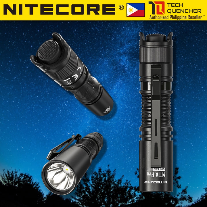 Nitecore MT1A Pro Flashlight - 800 Lumens - 1x AA Battery - 250m - USB-C Rechargeable Battery- IP68
