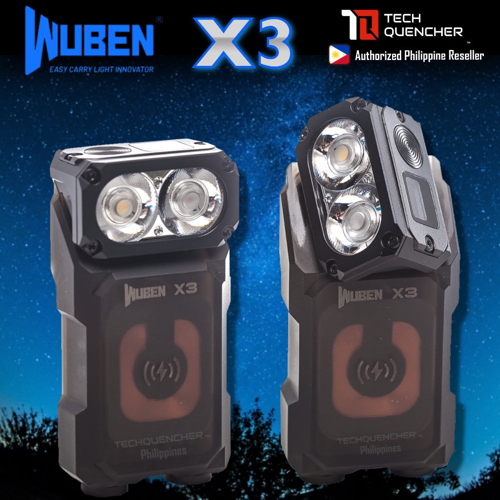 Wuben X3 Flashlight - 700 Lumens -Rotating Head - Wireless Charging - Magnetic Base - Mini EDC