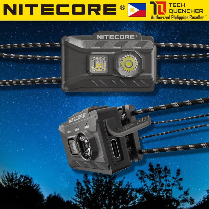 Nitecore NU20 Classic Headlamp 360 Lumens - USB-C Rechargeable 500mAh Battery - 38grams - IP66