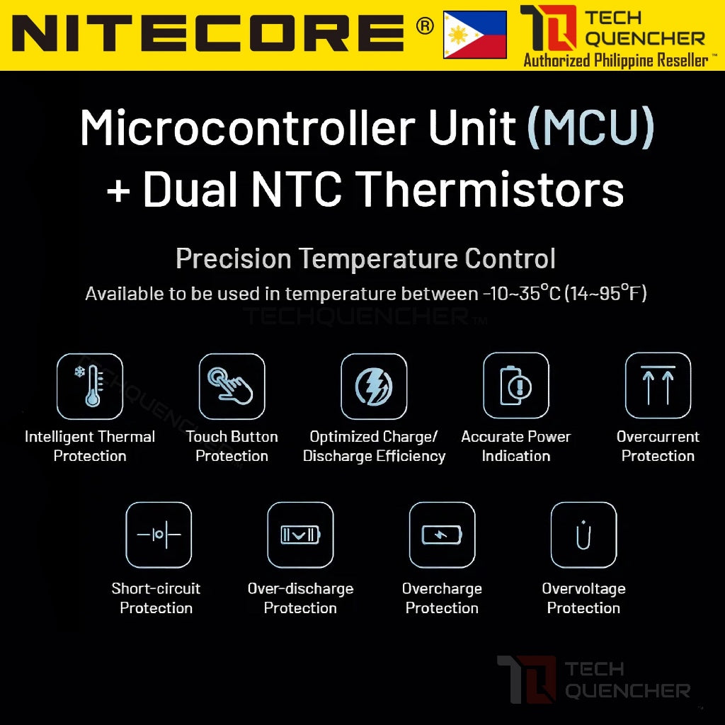 Nitecore NB Plus Powerbank - 10000mAh - IPX7 - Waterproof -Lightweight - 155g - Carbon Fiber - 22.5W