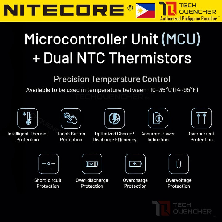 Nitecore NB Plus Powerbank - 10000mAh - IPX7 - Waterproof -Lightweight - 155g - Carbon Fiber - 22.5W