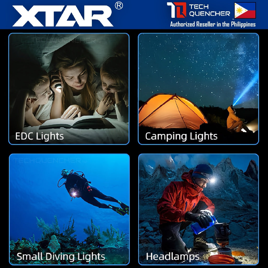 XTAR 14500 1200mAh Protected Battery - 3.6V Rechargeable Lithium-Ion Battery - 2.5A - 500+ Cycles