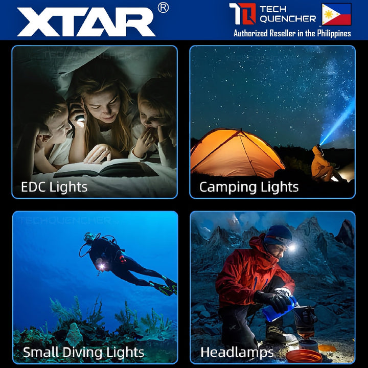 XTAR 14500 1200mAh Protected Battery - 3.6V Rechargeable Lithium-Ion Battery - 2.5A - 500+ Cycles