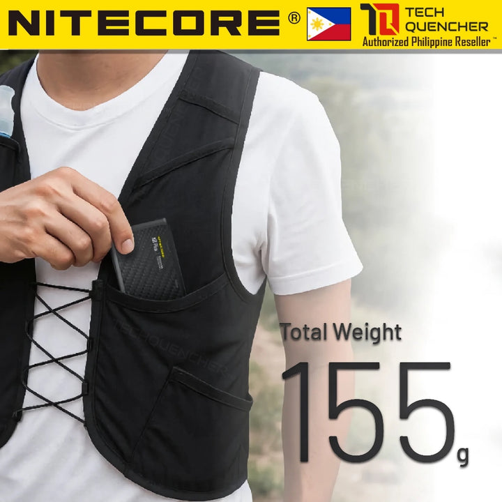 Nitecore NB Plus Powerbank - 10000mAh - IPX7 - Waterproof -Lightweight - 155g - Carbon Fiber - 22.5W