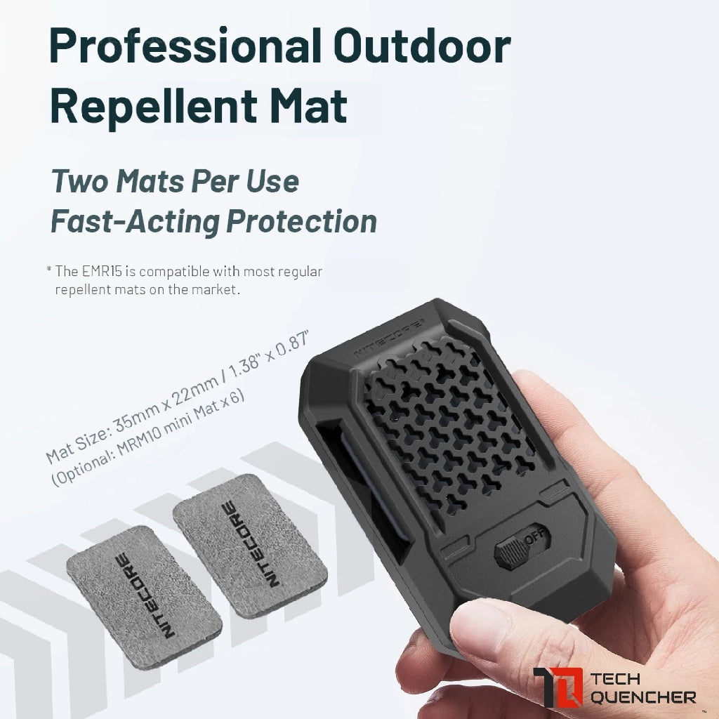 Nitecore EMR15 - Portable Electronic Repeller - USB-C - External Power Source - 62g -16ft Protection