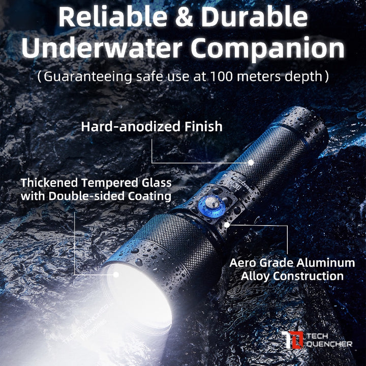 Nitecore DL30 Diving Flashlight - Waterproof - 100m Submersible - 1100 Lumens - USB-C Charging -IP68