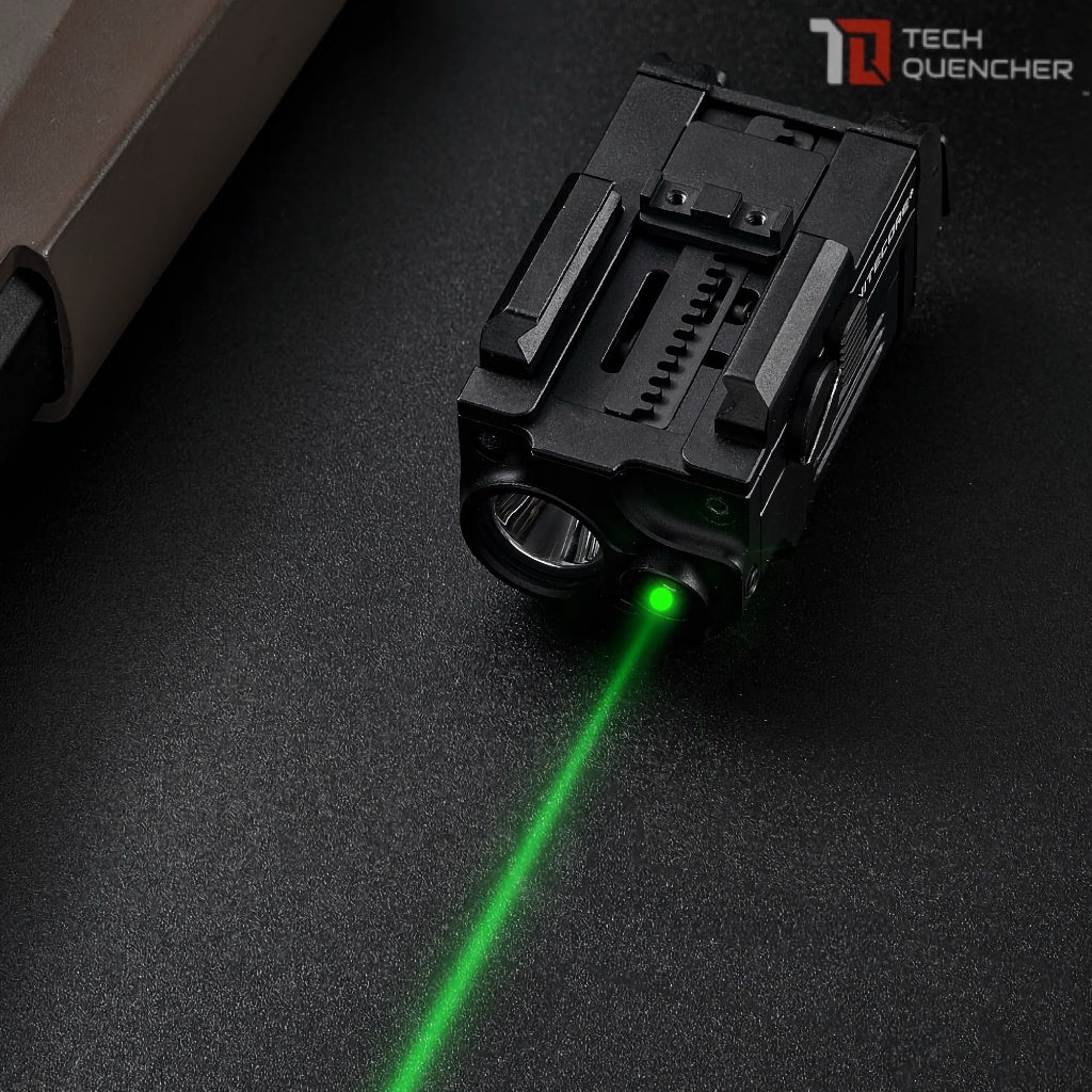 Nitecore NPL25 GL Flashlight + Green Laser - 900 Lumens - 500mAh Rechargeable Battery - 74 grams