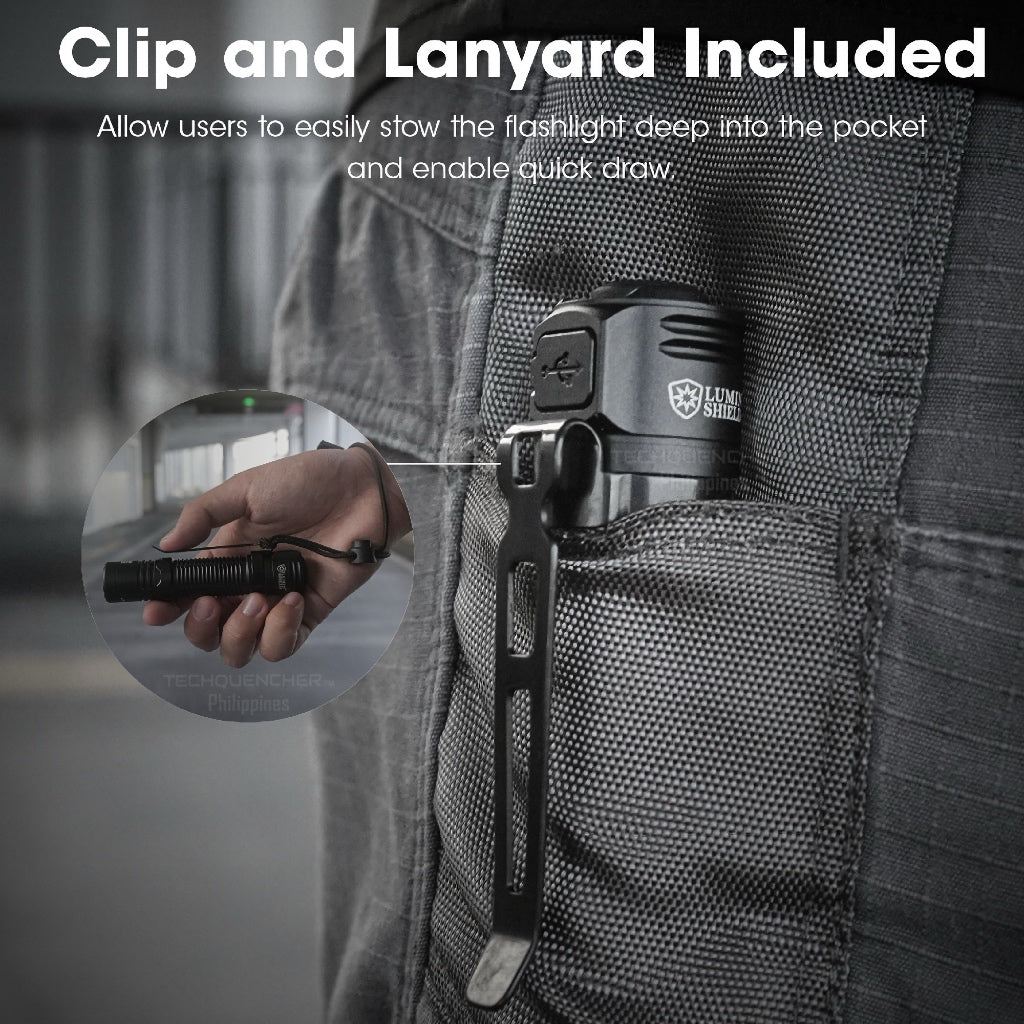 Nitecore EDC31 Flashlight - Lumin Shield - 3500 Lumens - USB-C Rechargeable - Rapid Lock -380m- IP68