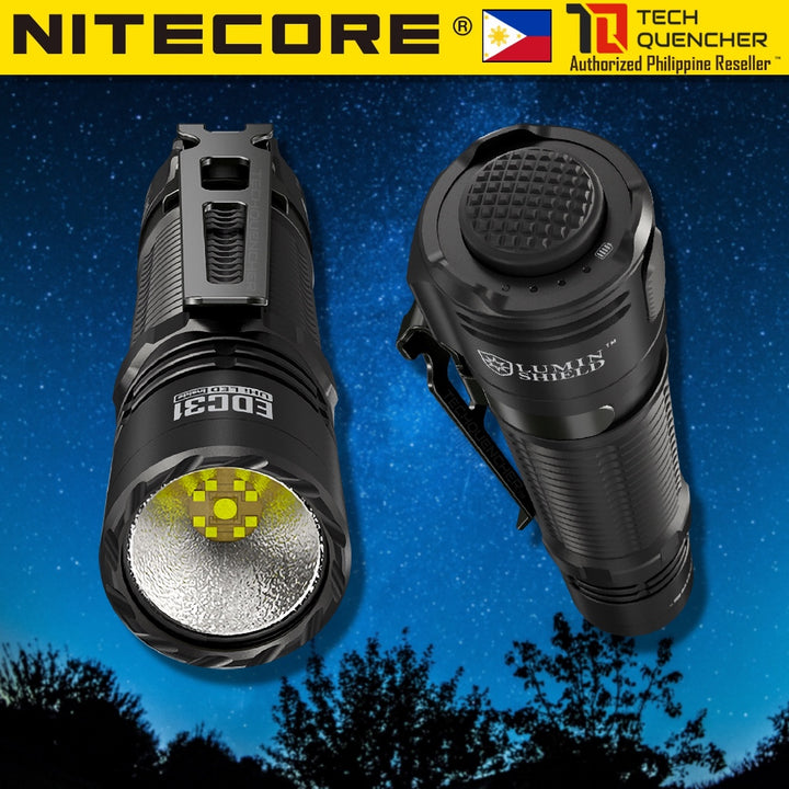 Nitecore EDC31 Flashlight - Lumin Shield - 3500 Lumens - USB-C Rechargeable - Rapid Lock -380m- IP68