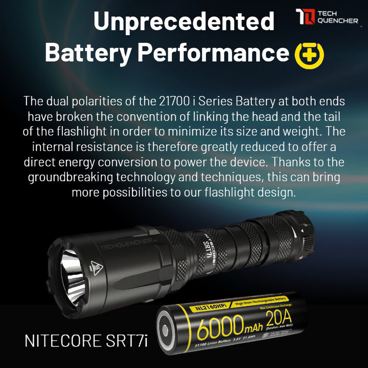 Nitecore NL2160HPi 6000mAh Battery - 20A - 21700 i Series High Drain - For i-Series Supported Device