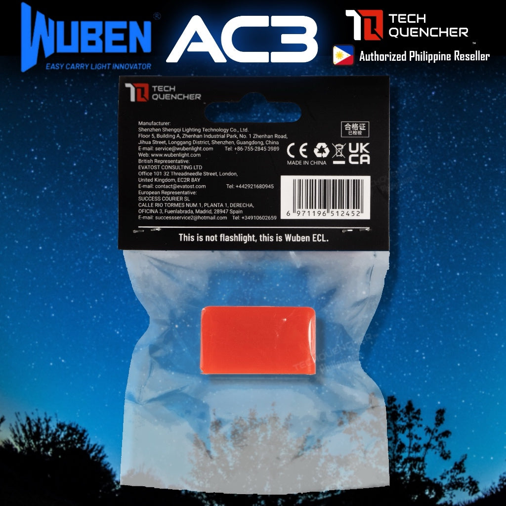 Wuben AC3 Diffuser Cap for Wuben X2 Pro and X4 Flashlight - Durable Silicone - Camping - Emergency