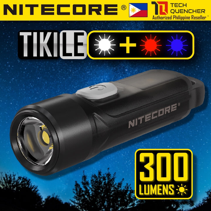 Nitecore TIKI and TIKI LE Flashlight - 300 Lumens - USB-C Rechargeable Battery - Keychain Flashlight