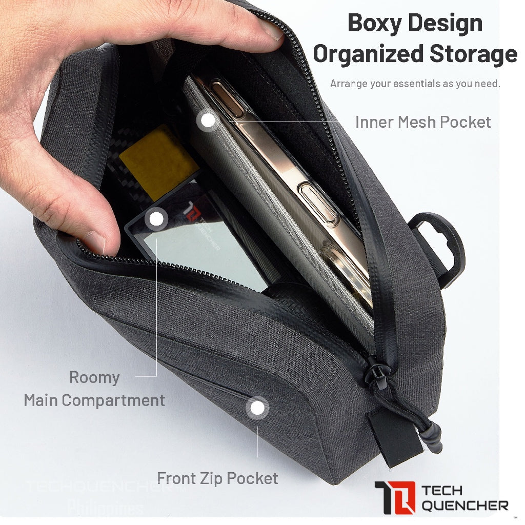 Nitecore NPP02 Waterproof Crossbody Bag - 1.4L - 900D Coated Cationic Fabric - YKK Waterproof Zipper