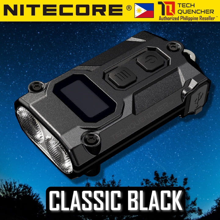 Nitecore Tini3 Keychain Flashlight - 600 Lumens - OLED Display - USB-C Charging - 20g - MCT UHE LEDS