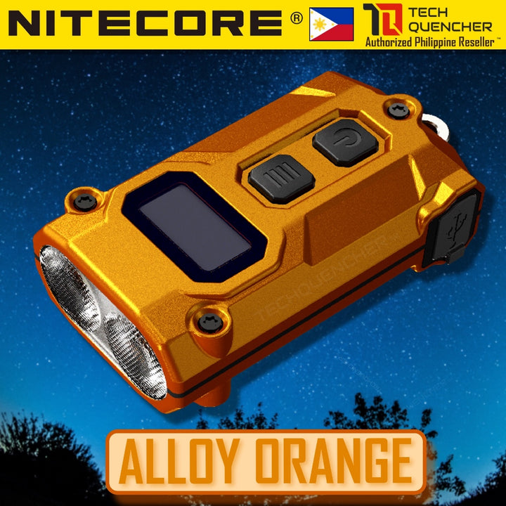 Nitecore Tini3 Keychain Flashlight - 600 Lumens - OLED Display - USB-C Charging - 20g - MCT UHE LEDS