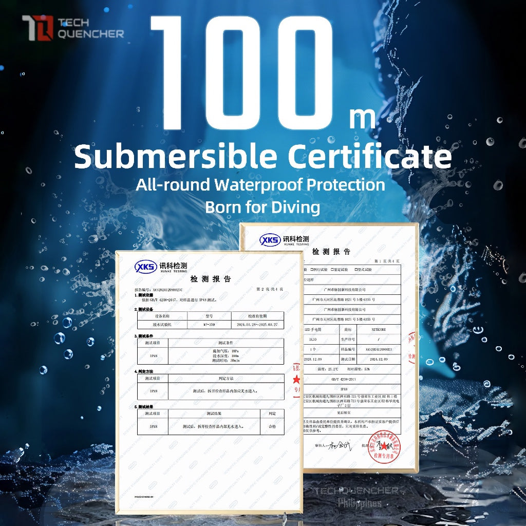 Nitecore DL30 Diving Flashlight - Waterproof - 100m Submersible - 1100 Lumens - USB-C Charging -IP68