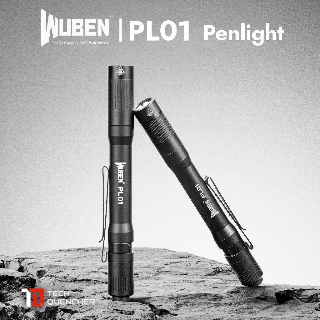 Wuben PL01 Penlight - Flashlight - 650 Lumens - USB-C Rechargeable 10880 Battery or AAA - 45g - IP68