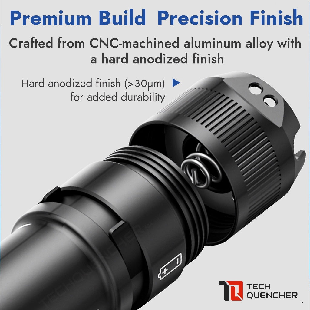 Wuben L3 Flashlight - 3000 Lumens - Powerbank Mode - USB-C Fast Charging 18W - 4800mAh Battery -IP68