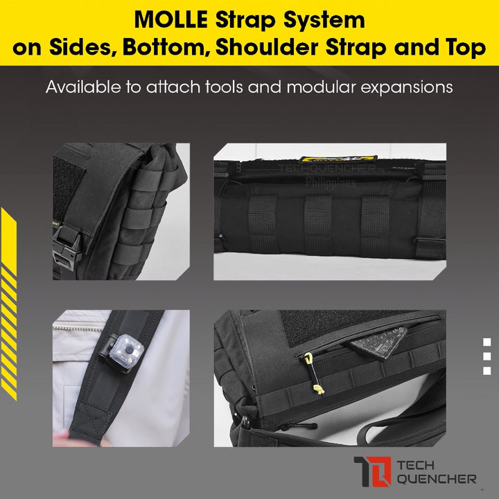 Nitecore SLB06 Crossbody Bag - Shoulder Bag - 7L - Molle System - Cordura 500D - Ipad - Nintendo