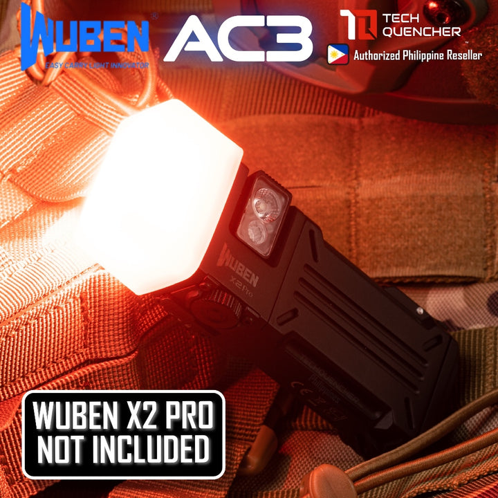 Wuben AC3 Diffuser Cap for Wuben X2 Pro and X4 Flashlight - Durable Silicone - Camping - Emergency