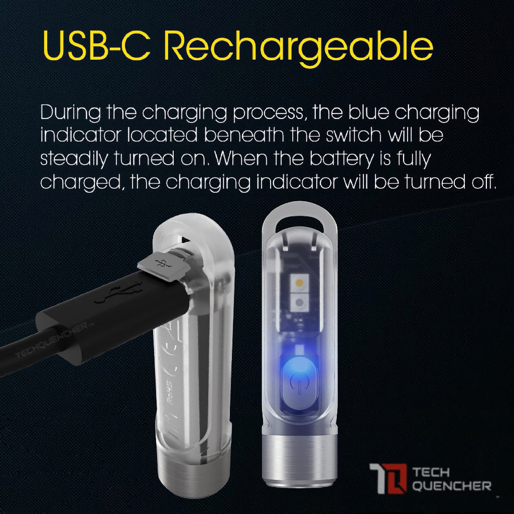 Nitecore TIKI and TIKI LE Flashlight - 300 Lumens - USB-C Rechargeable Battery - Keychain Flashlight