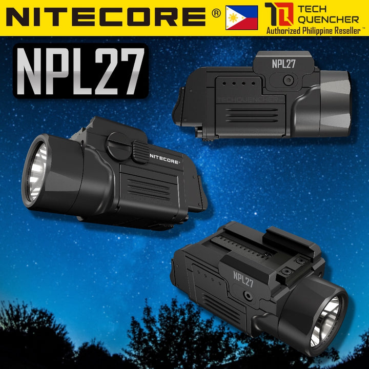 Nitecore NPL27 Flashlight 410 Meters - 650 Lumens - 500mAh Magnetic Charging Removable Battery - 73g