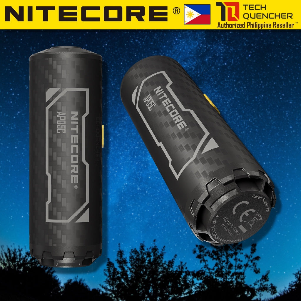 Nitecore AP05C Air Pump - Ultra Lightweight Carbon Fiber + NL169R Battery Included - 23g - 2.7kPa