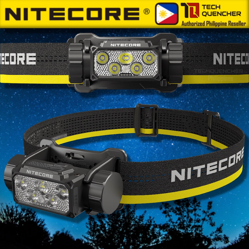 Nitecore HC70 UHE Headlamp 1600 Lumens - USB-C Rechargeable - 6000mAh Battery - 156 meter - IP68